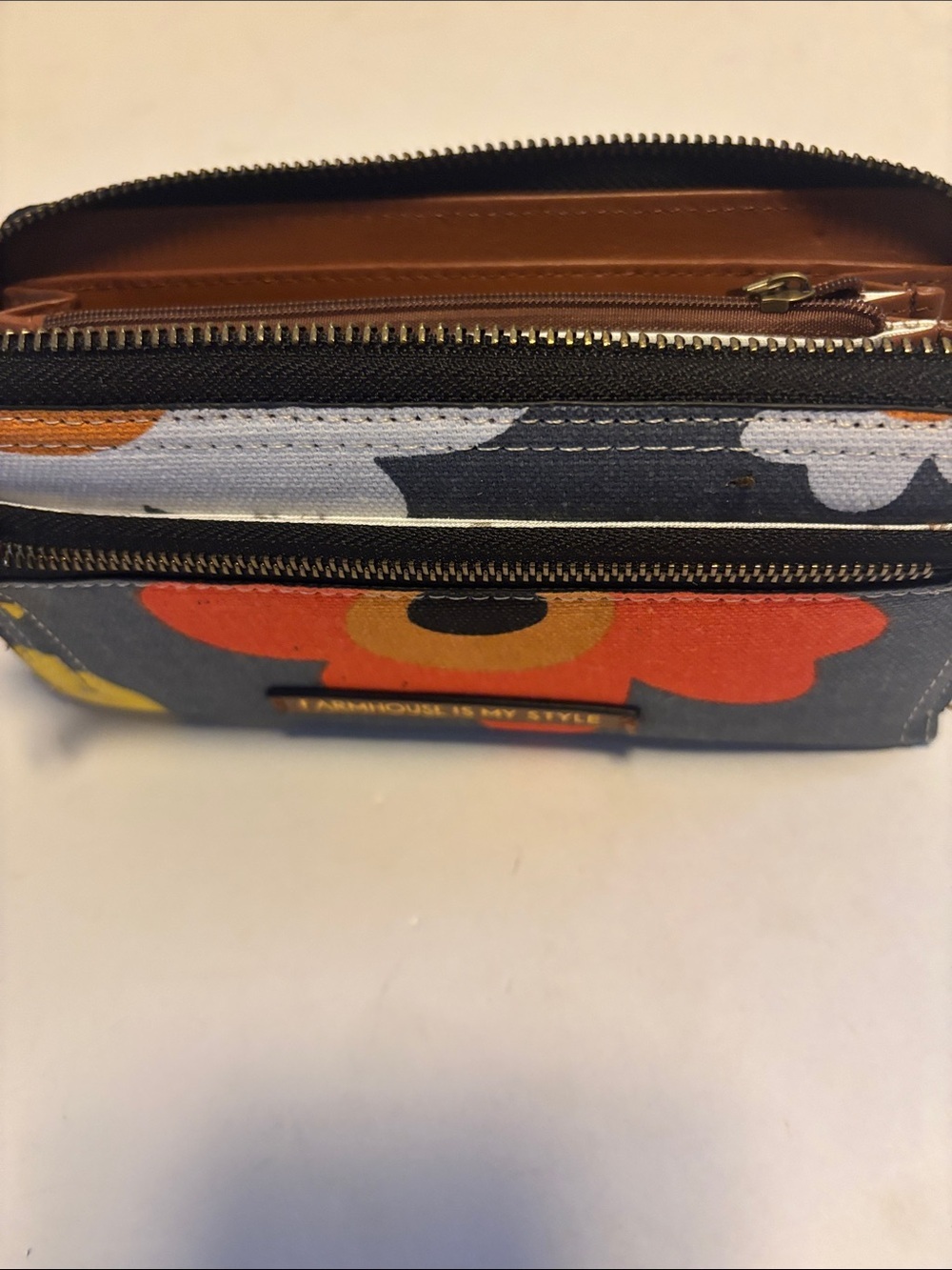 FARM HOUSE IS MY STYLE MULTICOLORED CANVAS FLORAL DESIGN
FULL ZIP CLOSURE WALLET - Picture 9 of 14